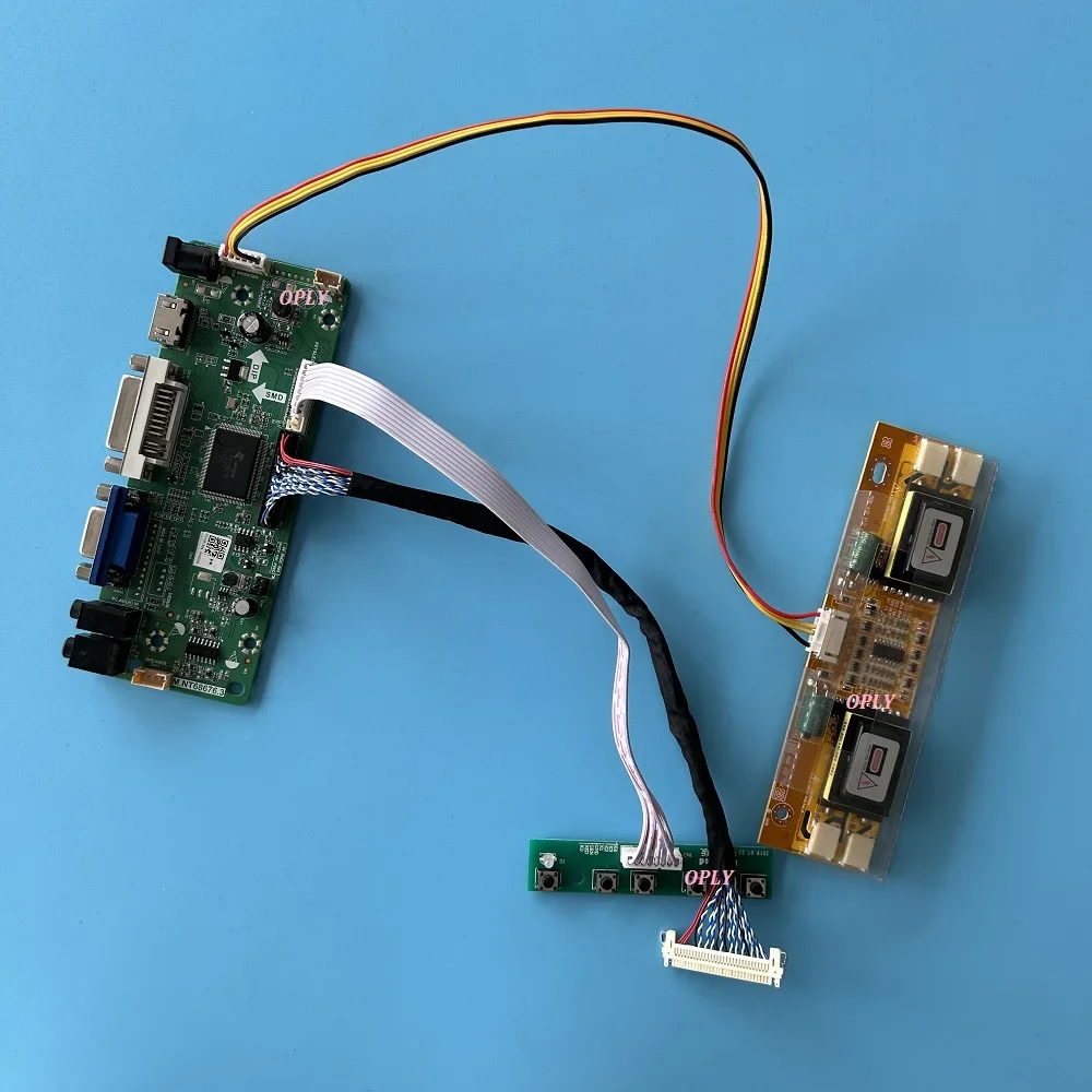 

Комплект для LM190WX1 LTM190M2 плата контроллера HDMI-совместимая с DVI VGA LVDS 4 CCFL M.NT68676 1440*900 19 "1440X900 дисплей DIY