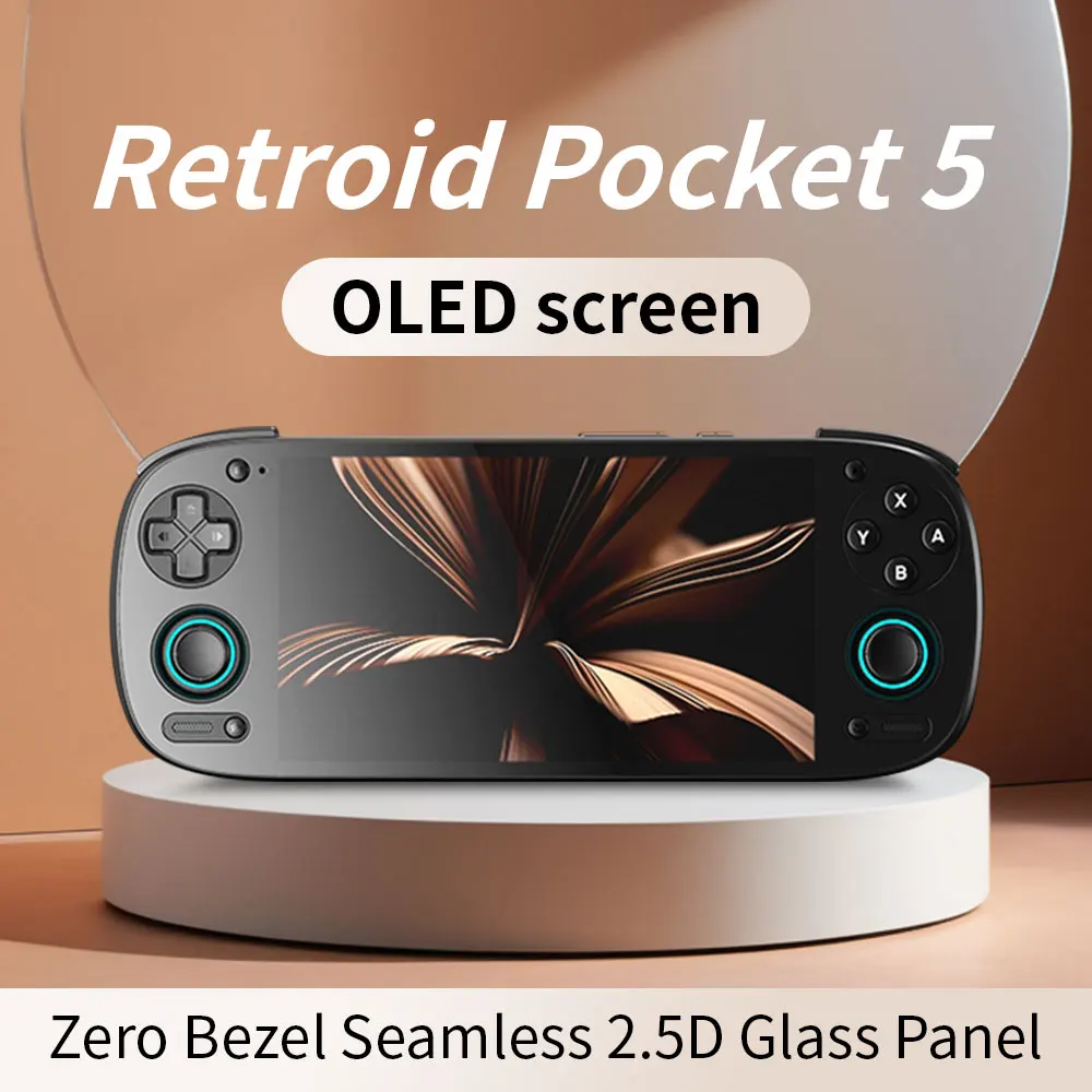 Retroid Pocket 5 SD865 5.5 Inch Oled HD Screen Bluetooth 5.1 Android 5000mAh Battery Android Handheld Game Console 1