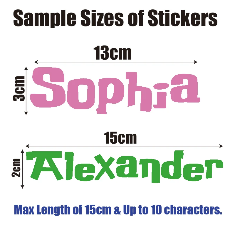 Name Sticker for Kids Clothing Washable Thermoadhesive Patches with Cartoon Script DIY Fabric Decorative Letter Applique