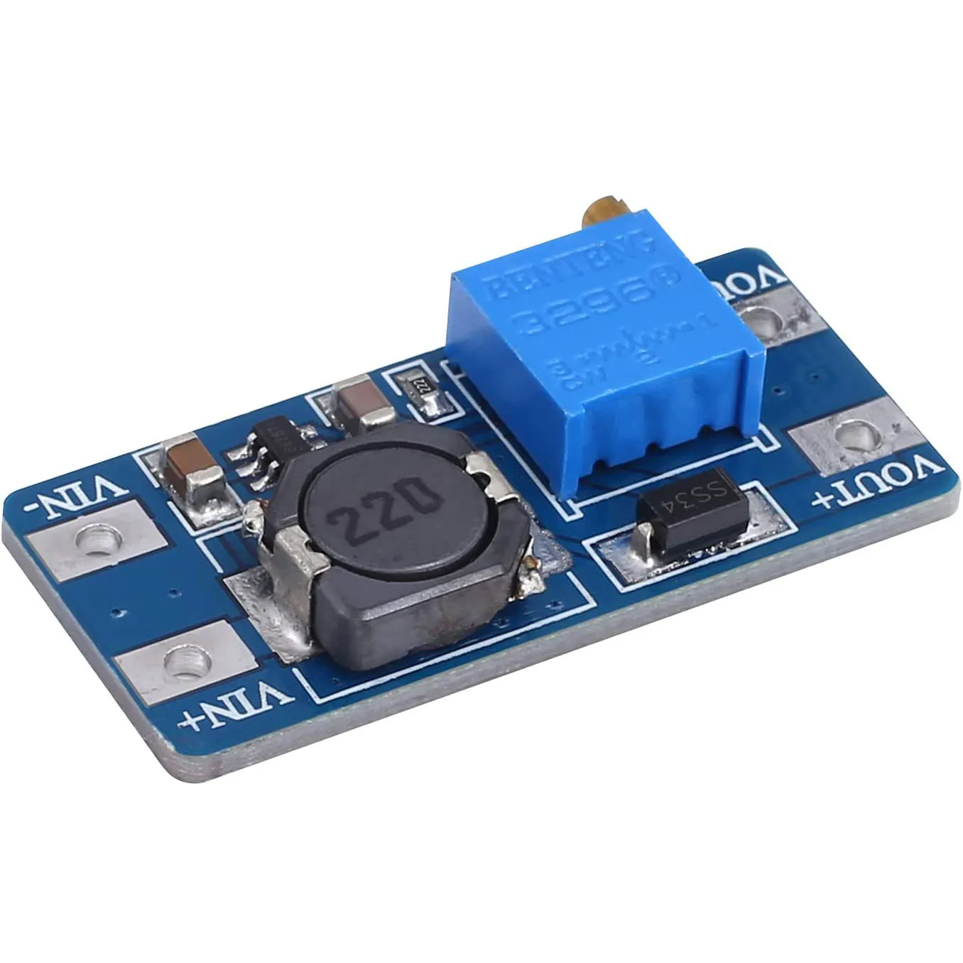 MT3608 DC-DC Step Up Boost Converter Module 2A Adjustable Voltage Regulator Board 2V-24V to 5V-28V for Arduino 10PCS/Lot Dc Dc Converter Module