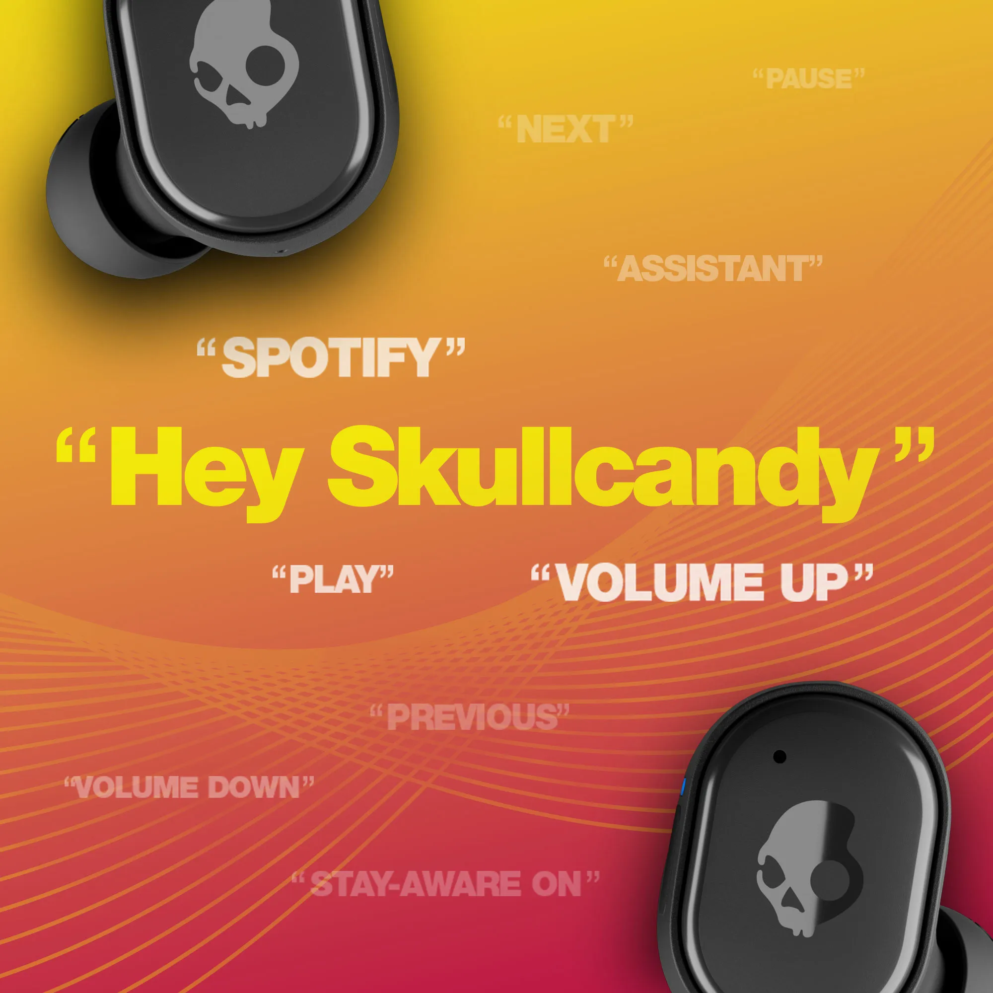 Skullcandy S2GTW-P740 그라인드 스포츠 게이밍 이어버드, 진정한 무선 블루투스 이어폰, 대용량 배터리 헤드폰 선택