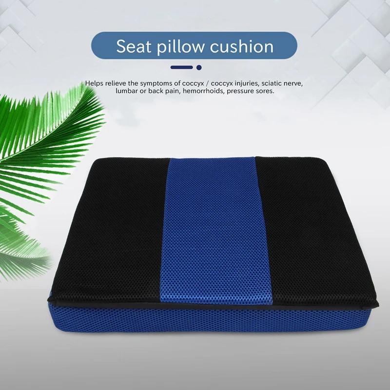 A25F-Breathable Cushion Seat Wheelchair Pillow Cushion Anti-Decubitus Lumbar Support Seat Cushion Office Chair Pillow 2