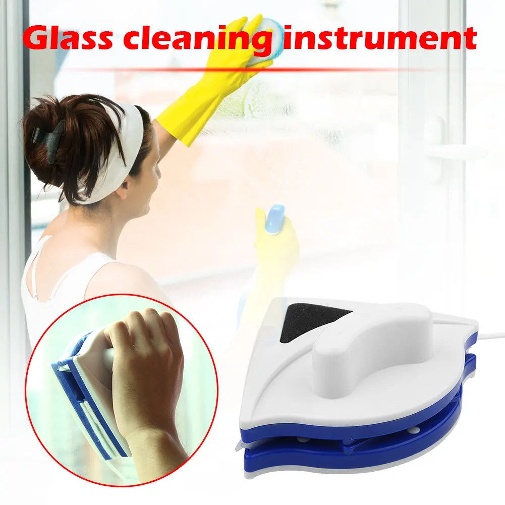 Lave Vitre Magnétique Nettoyeur de Vitres Nettoyeur de Fenêtre Équipement  de Lavage Outils D'essuie-Glace pour Une Epaisseur de Verre Simple de 3-8mm  : : Cuisine et Maison