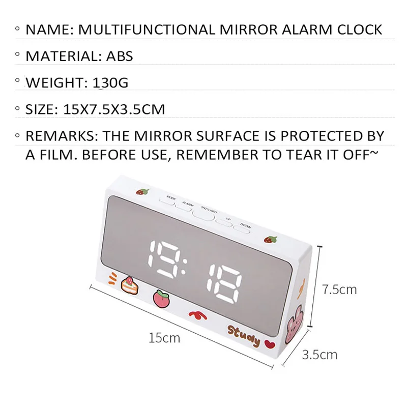 Remember - Table clock with alarm clock