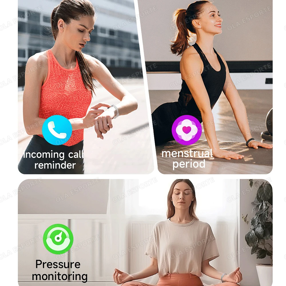 Nuovo Smartwatch 2026 con Pedometro, Braccialetto Intelligente per la Salute Femminile, Controllo Gestuale, Impermeabile, Monitoraggio Frequenza Cardiaca e Sonno - immagine 2