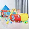 Portable Children's Tent Beach Toys Cartoon Ball Pool Kids Tent 3 in 1 Pop-up Tent Play House Outdoor Child Teepee Toy Tents 1