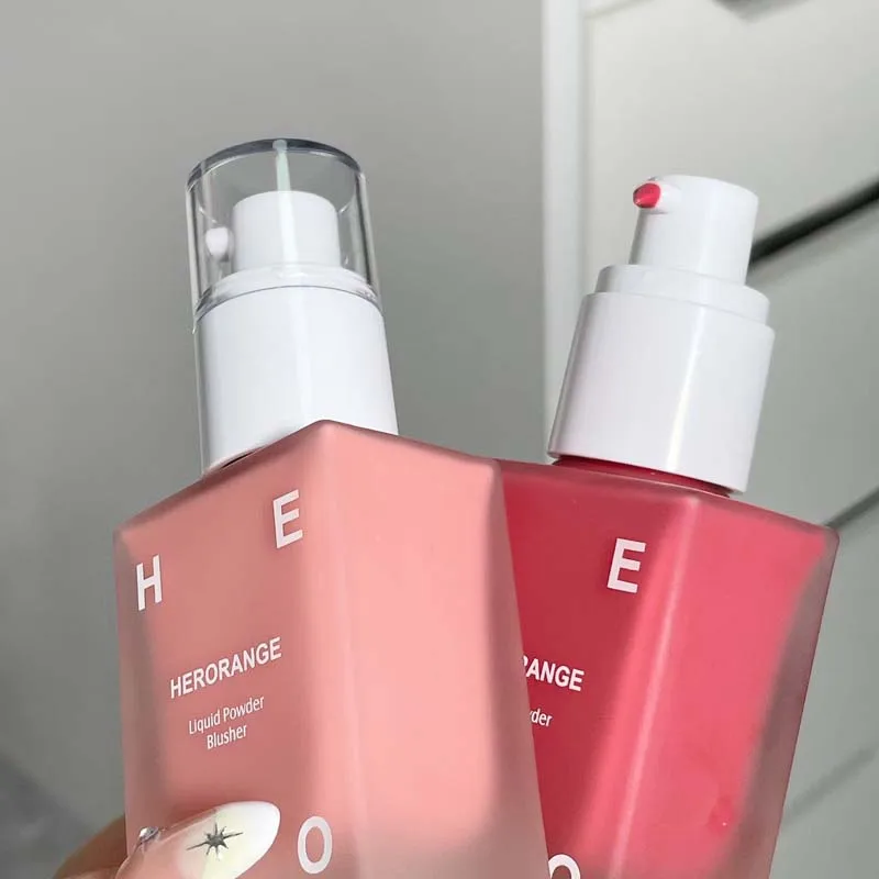 HERORANGE   Colorful skin melting liquid powder blusher essence liquid powder blusher natural and lasting moisturizing 4