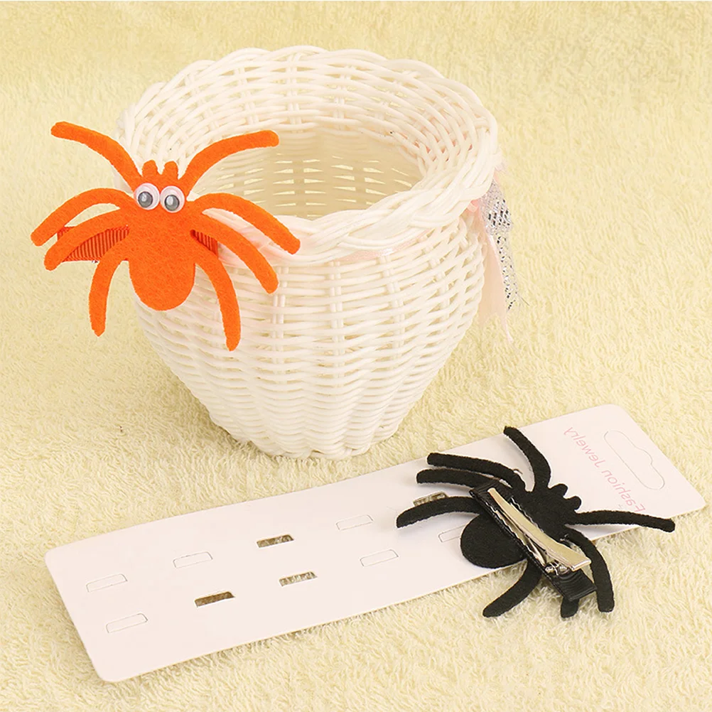 

5 Pcs Hair Clip Clips for Kids Accessories Spider Halloween Barrettes Girl Child