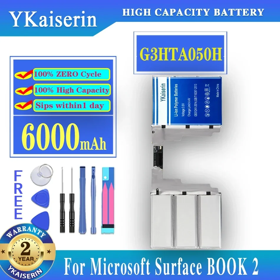

Аккумулятор G3HTA049H G3HTA050 для ноутбука Microsoft Surface Book 2, 13,5 дюйма, аккумулятор 1835 + Быстрая доставка