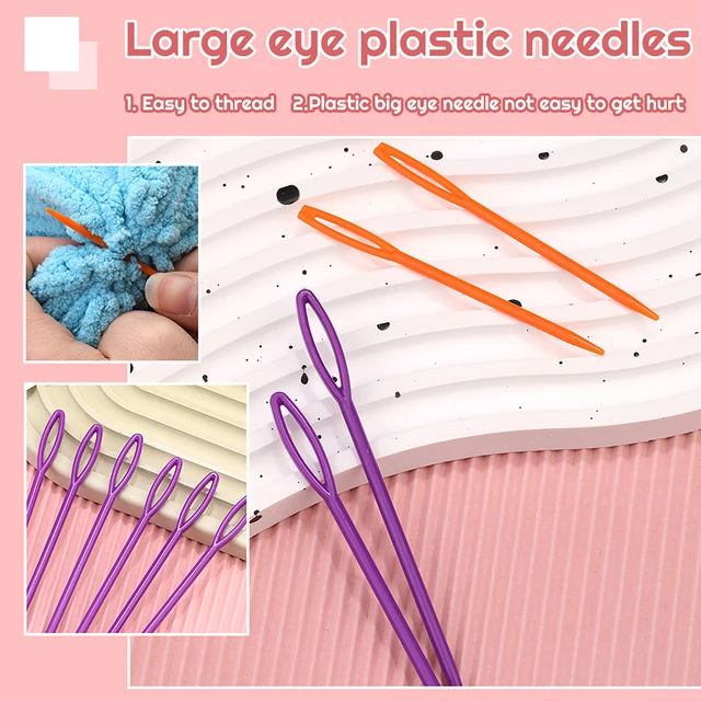 Set 36 Ganci Per Maglia E Telai - Uncini E Aghi Con Occhiello Grande - Foto 10