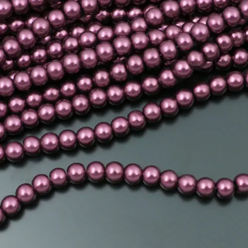 Vibrant Glass Dyeing Color Round Imitation Pearl Beads for DIY Jewelry and Accessories