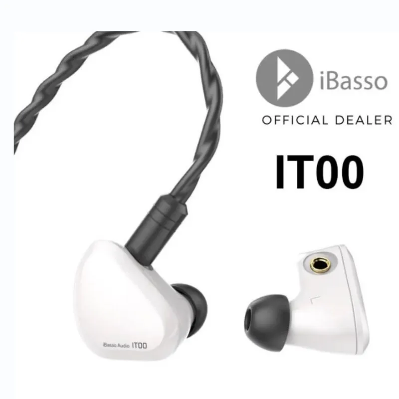 

IBasso IT00 3.5MM In Ear Earphones Wired Earbuds Dynamic MMCX Dual-chamber Graphene Moving Coil HIFI Fever Bass