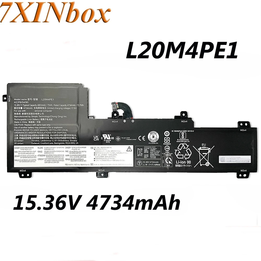 

Аккумулятор для ноутбука 7XINbox L20M4PE1 L20L4PE1 L20C4PE1 15,36 в для Lenovo IdeaPad 5 Pro-16ACH6 Pro-16IHU6 IdeaPad Creator 5-16ACH6