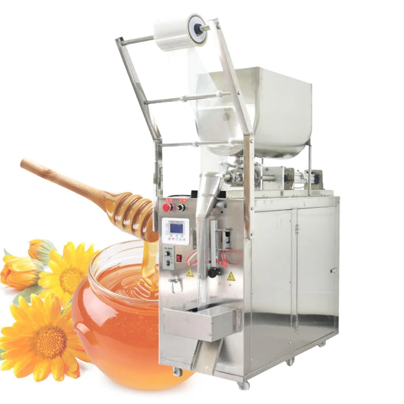

PBOBP Automatic Horizontal Pneumatic Mini 4 Nozzles Liquid Paste Cream Filling Machine For Injecting Food Cake Pastry Biscuit