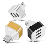 USB2.0 HUB Quick Charge 3 Ports USB Splitter USB 2.0 Expander Mobile Phone Tablet  Laptop PC Chargers Adapter with LED Indicator