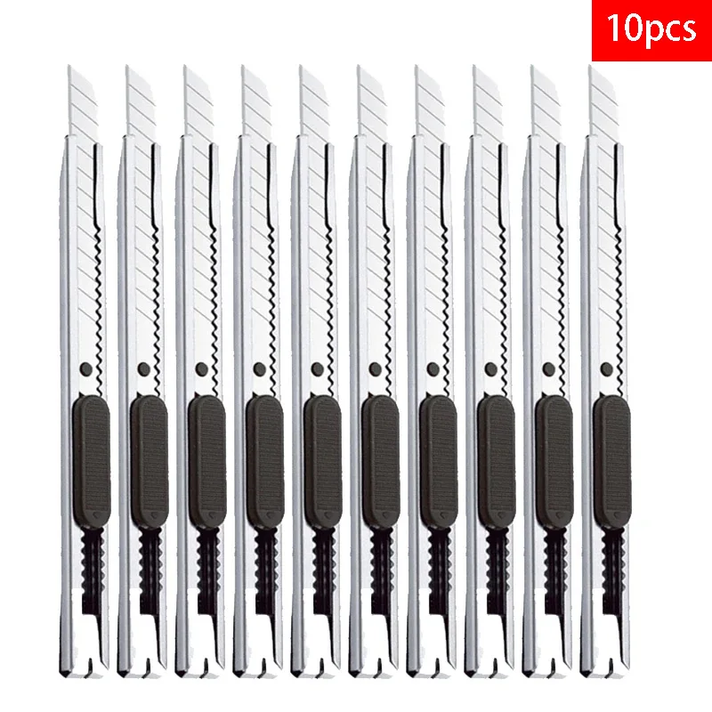 KUNAISI10PCS30 60 Degree Art Knife Carbon Steel Telescopic Knife Cutting Wallpaper