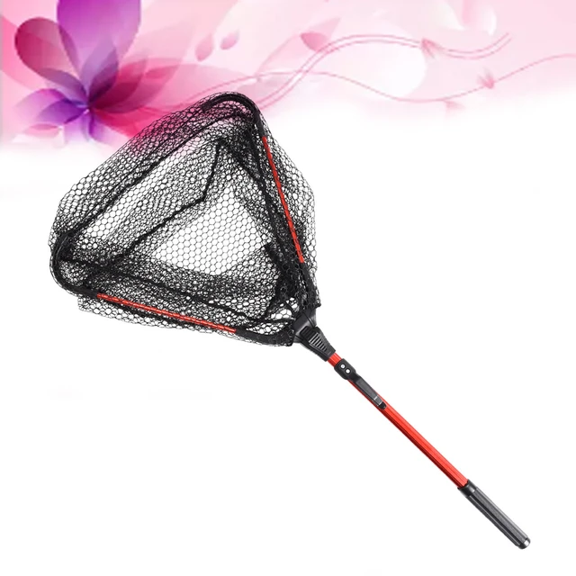 Landing Net Fishing Net Foldable Fishing Net Telescopic Pole Handle Durable  Nylon Net Safe Fishing Net Extendable Landing Net - AliExpress