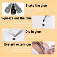 DIY 5ml Fast Drying Strong False Eye Lash Extension Glue Adhesive Retention 7-14 days Low Smell Mink Eyelash Glue at home 5
