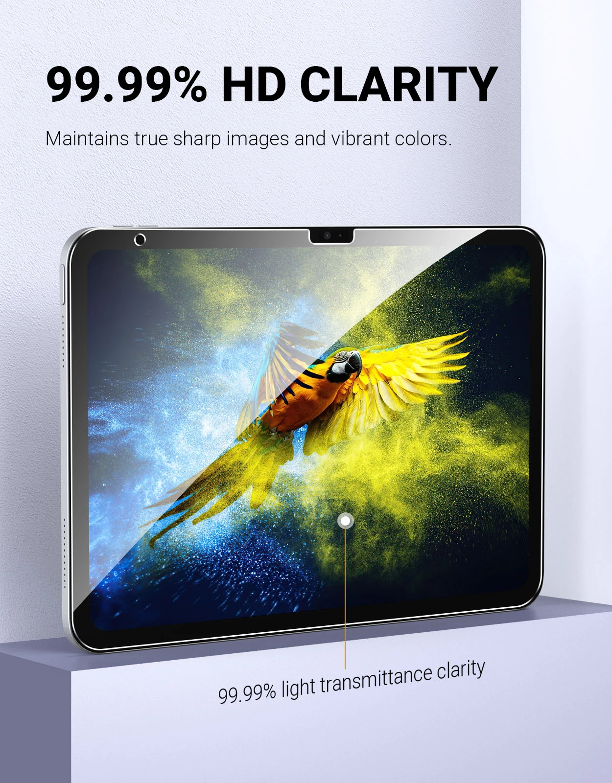 Dual Pack Anti-Scratch Screen Protector with Rounded Edges