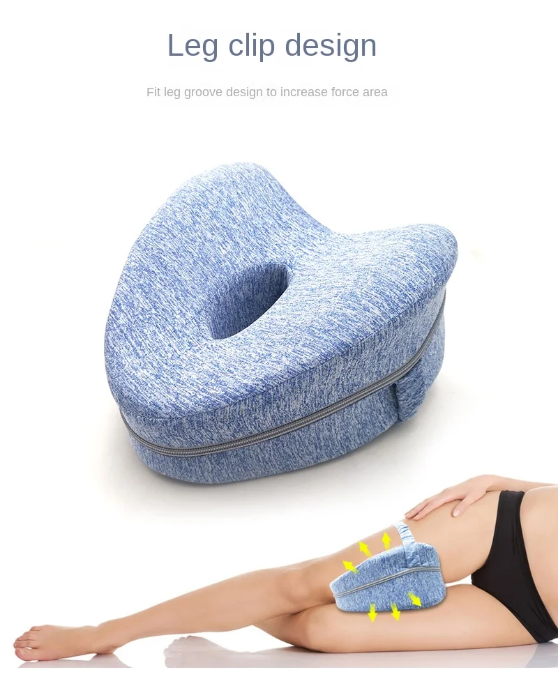 Description Picture 4 of itemBody Memory Cotton Leg Pillow Home Foam Pillow Sleeping Orthopedic Sciatica Back Hip Joint for Pain Relief Thigh Leg Pad Cushion