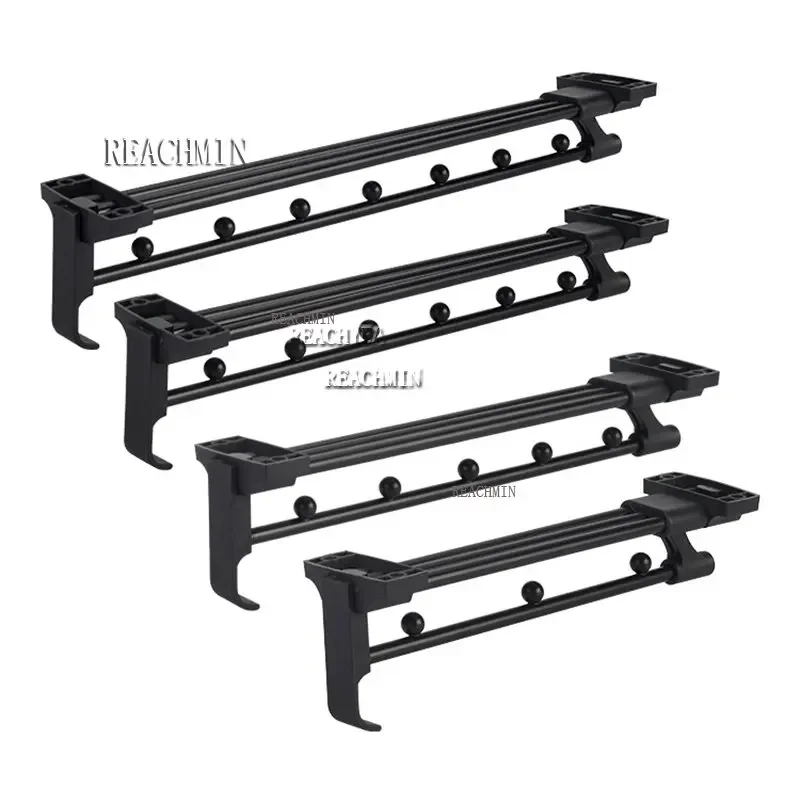 Upgrade Top Loading Adjustable Clothes Rails Wardrobe Pull Out Retractable Cabinet Clothes Hanger Closet Rod Organizer Rack