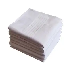 6x Pocket Square Hankies Mens Handkerchief for Grooms Father Gents