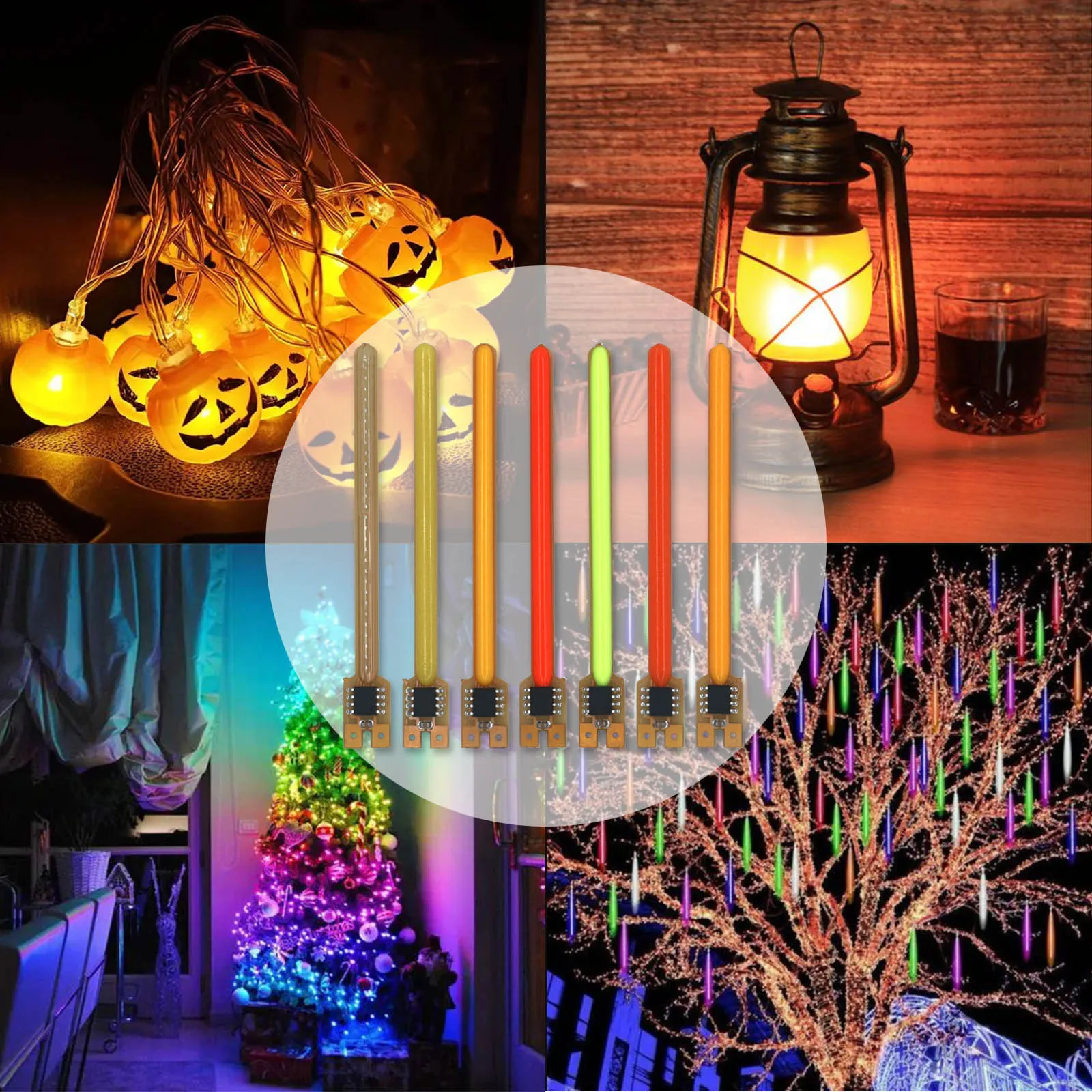 LED COB 流星群流水ランプ 3V LED フィラメントクリスマスライト