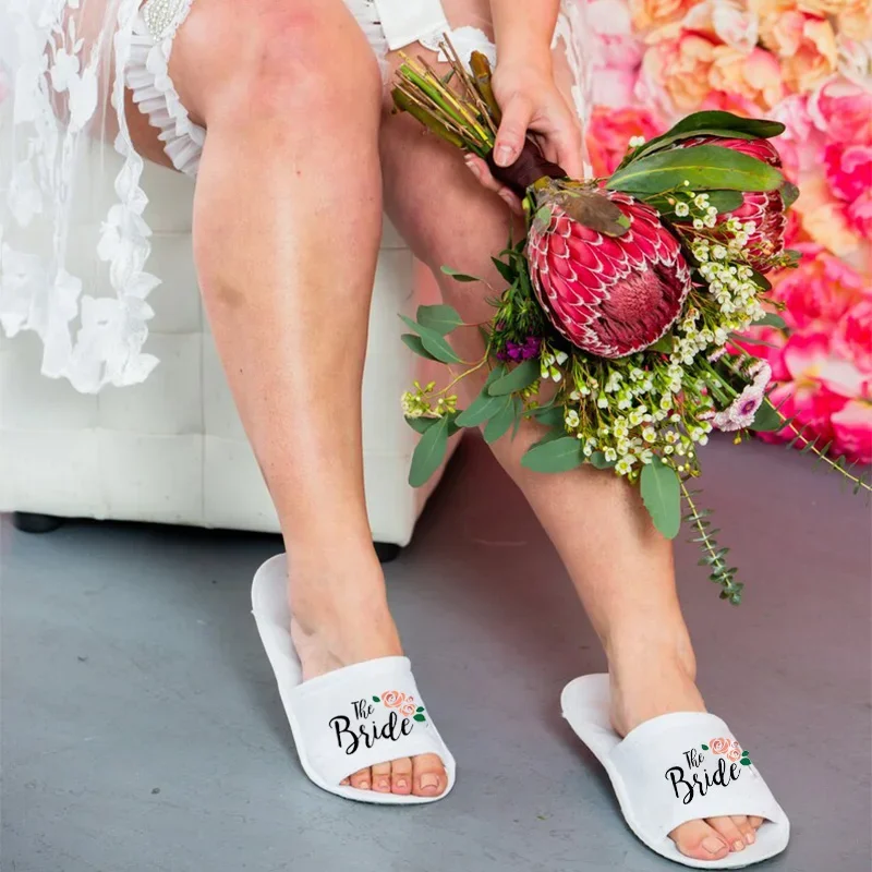 Wedding Slippers Bride And Bridesmaid Flip Flops Bride And