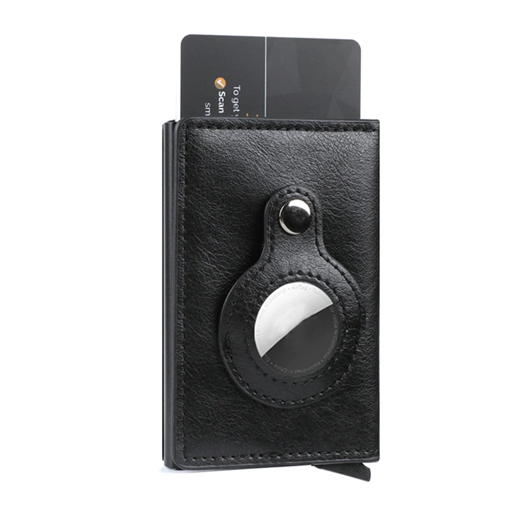 

2022 Airtag Wallet Rfid Credit Card Holders Men Carbon Fiber Thin Bank Cardholder Case Airt Tag Male Smart Minimalist Wallet
