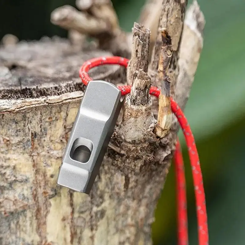 Titanium Whistle Sports Training Treble Outdoor Emergency Survival Whistle Loud voice Long Transmission Distance With Lanyard