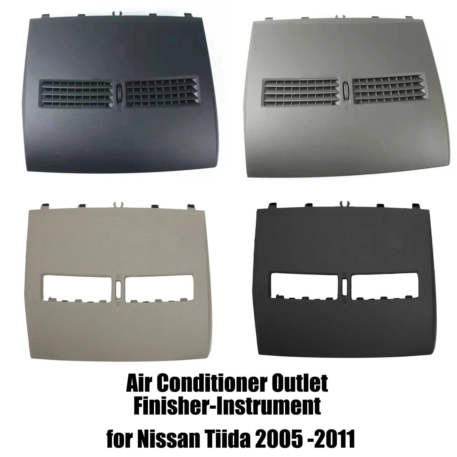 Car Instrument Panel Cover For Nissan Tiida 2005-2011 Front Dashboard Middle Air Conditioner Outlet Vents Cover Shell dashboard panel cover