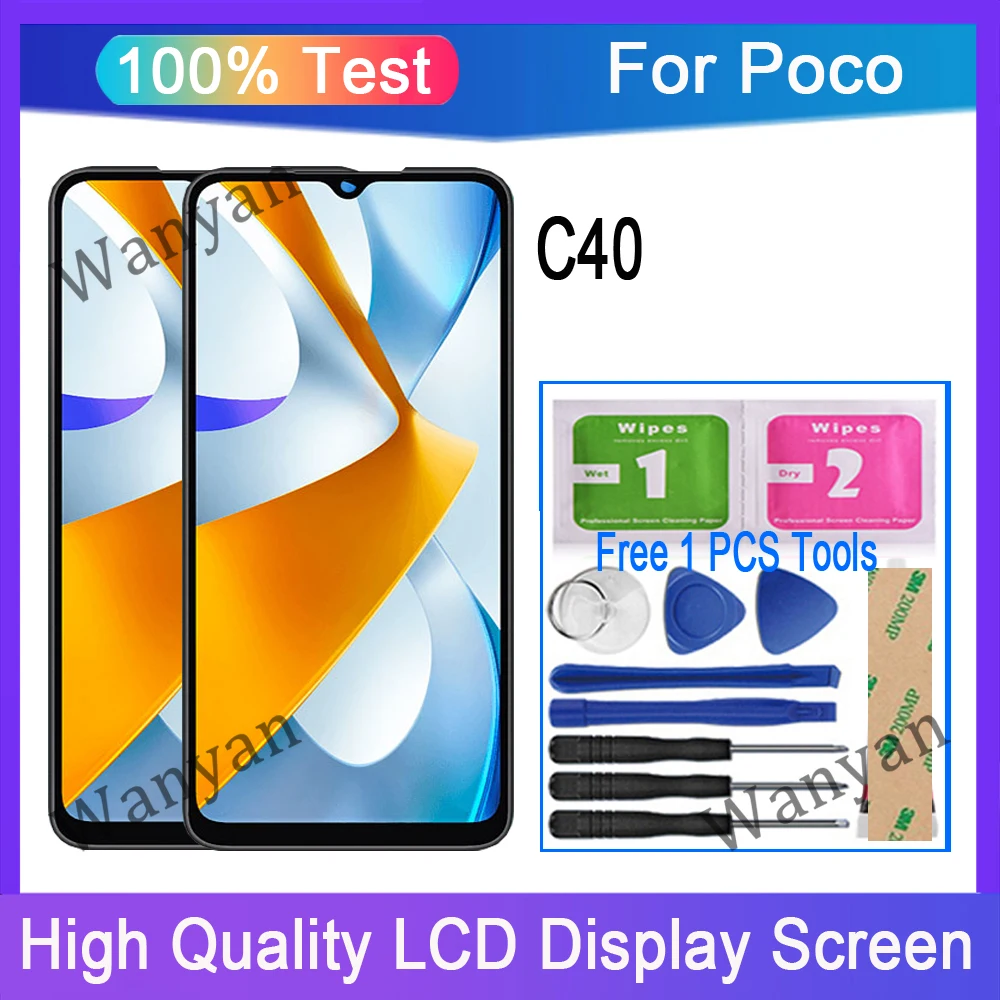 

6.71" inch Original For Poco C40 LCD Display Touch Screen Digitizer Replacement