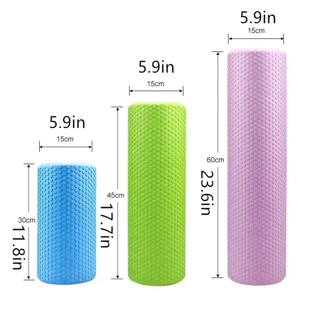 Yoga Foam Roller High-density EVA Muscle Roller Column Self Massage Tool for Pilates Yoga Fitness Gym Equipment 30/45CM 2