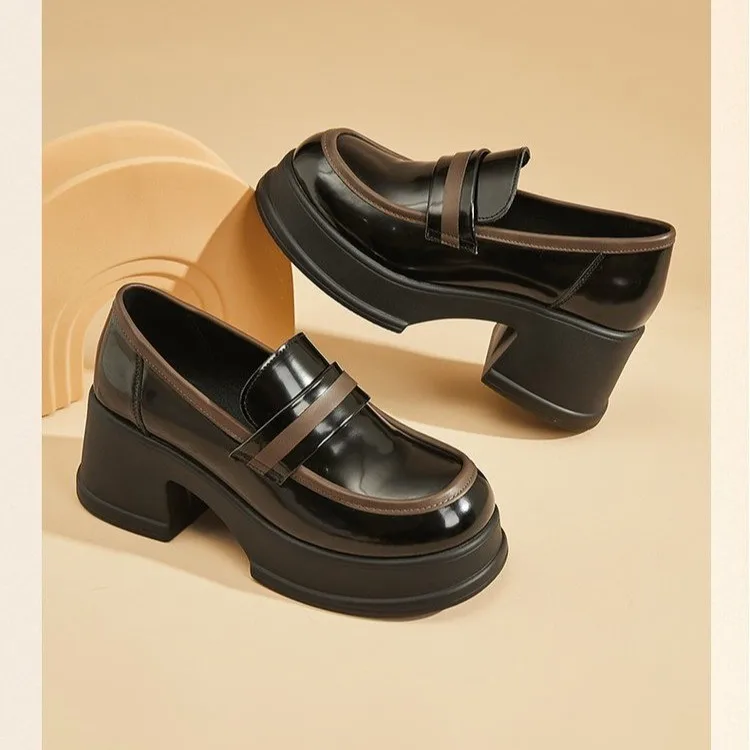 

Women Shoes Round Toe Black Flats Loafers with Fur Casual Female Sneakers Ladies' Footwear Oxfords Scarpe Donna Con Tacco