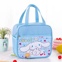 Sanrio Kawaii Meal Insulated Bag for Kids Cute Cartoon My Melody Kuromi Lunch Box Bag  Portable Food Storage Bag 4