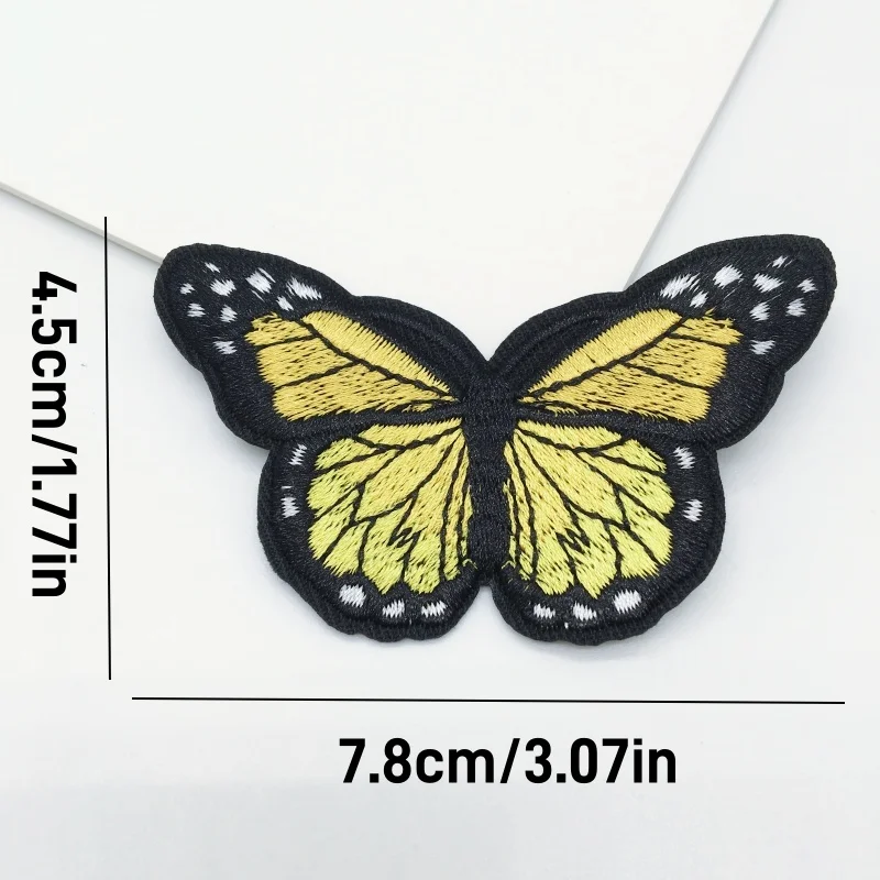 Embroidered Patch 12pcs Embroideried Iron On Patches Daisy Sunflower Bee Butterfly Animal Patch Applique Repair for Jeans Hats Bags Clothing