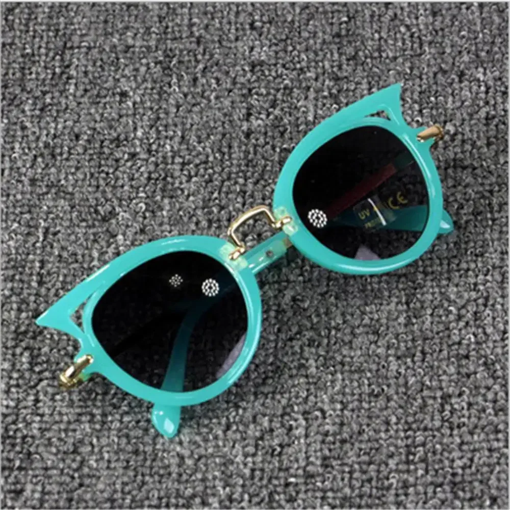Kids Cute Floral Sunglasses Girls Cat Eye Children Glasses Boys Ocean Lens Baby Sun Glasses Brand Eyewear Shades Goggles UV400