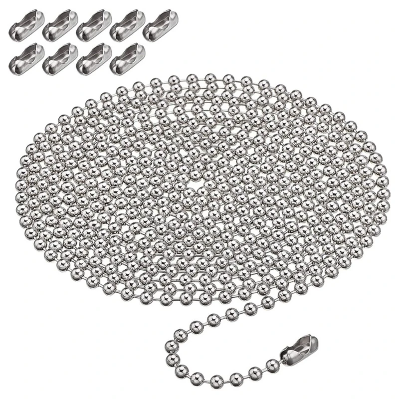 

Metal Bead Chain with Bead Buckles Set Roller Curtain Fitting Supplies