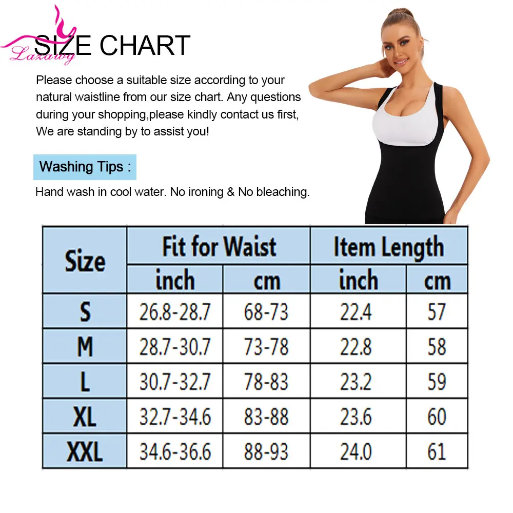 LAZAWG Sauna Vest for Women Sweating Tank Top Weight Loss Top Slimming Sleeveless Thin Fat Burner Sportwear Body Shaper Workout