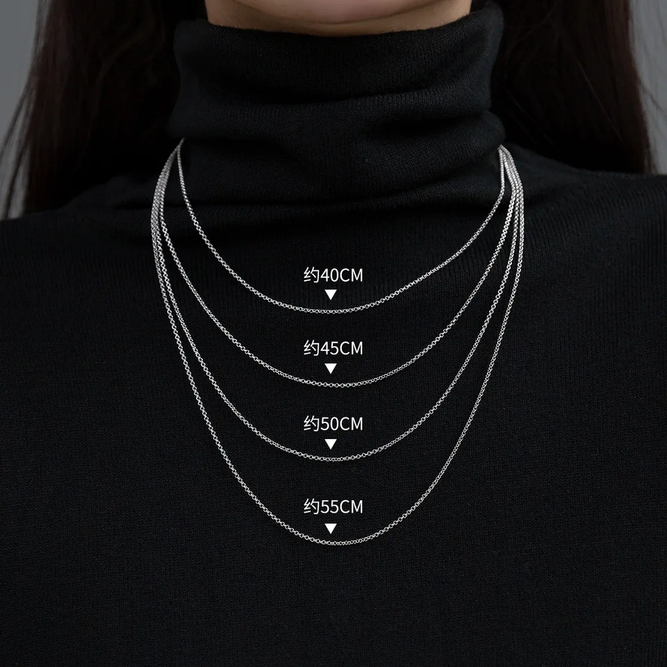 Necklace Length Guide 40cm Chain On Neck Normal Size Necklace