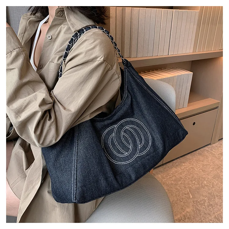 2023 New Unisex Travel Bag Fashion High Quality Denim Durable Luggage Storage Bag Versatile Large Capacity Portable Handbag