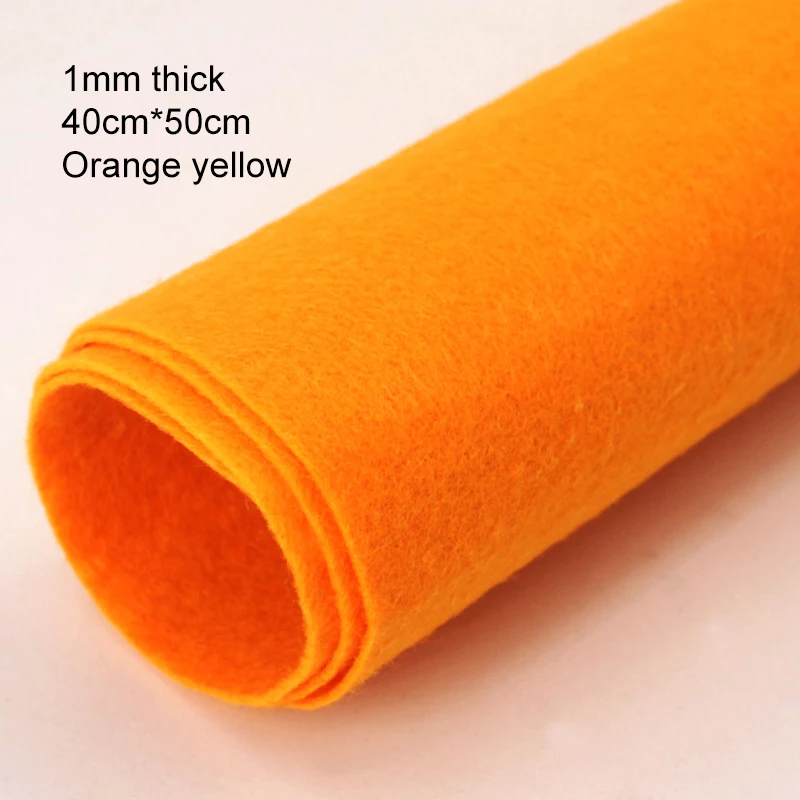 Premium 1mm Thick Square Felt Cloth for DIY Sewing, Crafts, and Home Decoration (40 x 50cm)