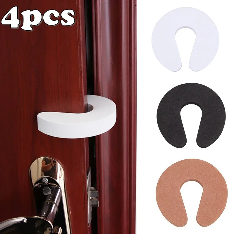Kid Finger Protector Door Stopper Jammers Pinch Guard 4PCS Baby Safety Home Kitchen Bedroom Security Door Clip Stopper kid finger protector
