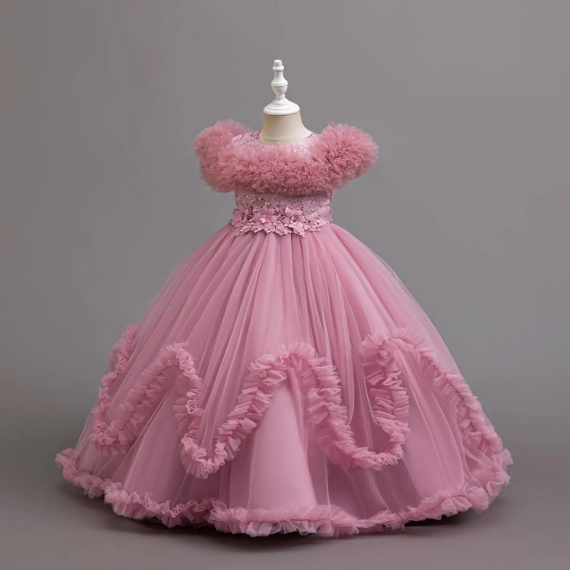 فستان الأميرة الأنيق للفتيات لحفلات أعياد الميلاد...