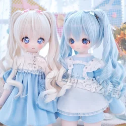 1/3 BJD Doll Wigs Long Curly Hair For 1/4 MDD Doll Ponytails Wavy Hair Wigs Accessories Girls DIY Gift (Excluding dolls)