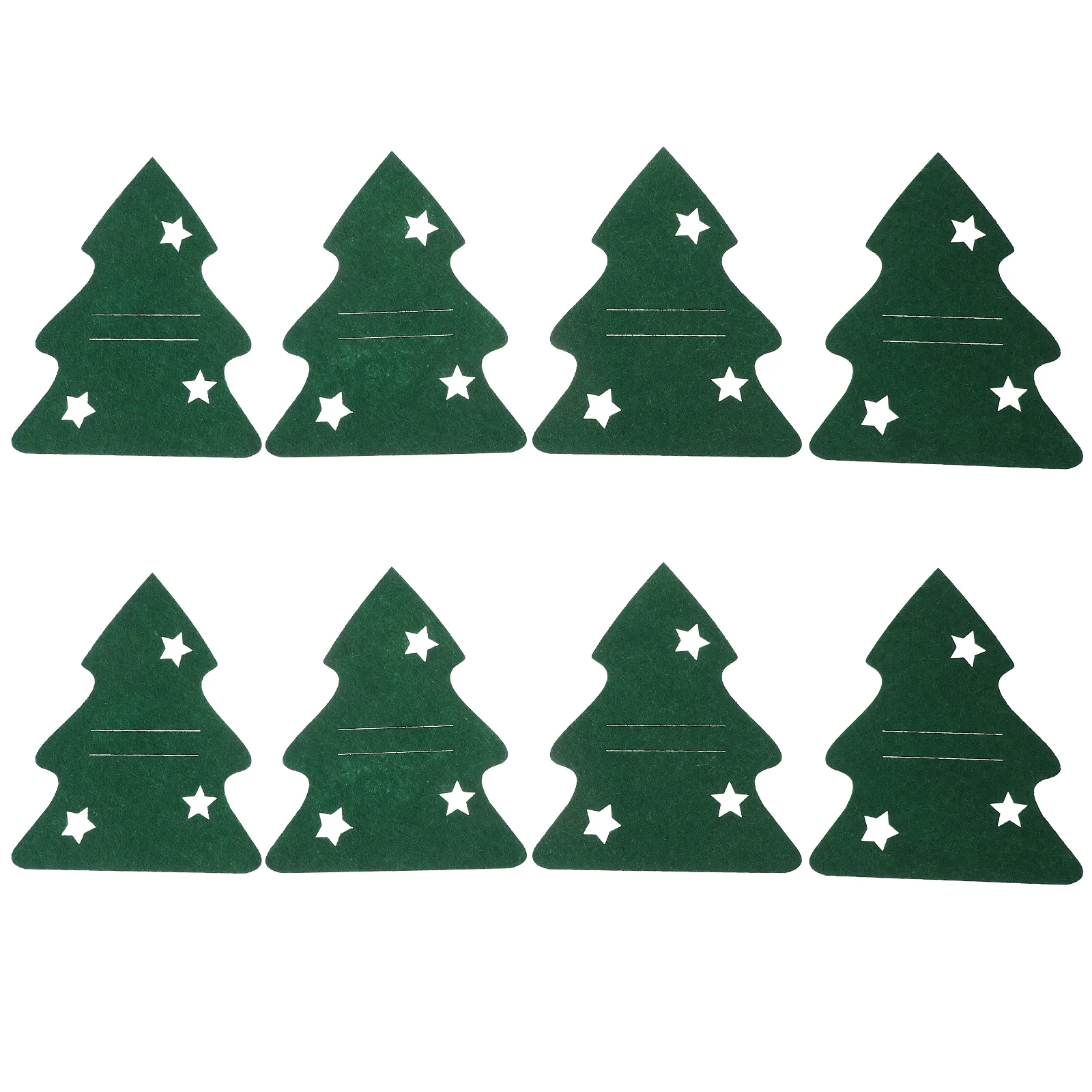 

8pcs Christmas Silverware Holder Pockets Tableware Cutlery Organizers Felt Xmas Tree Flatware Bags