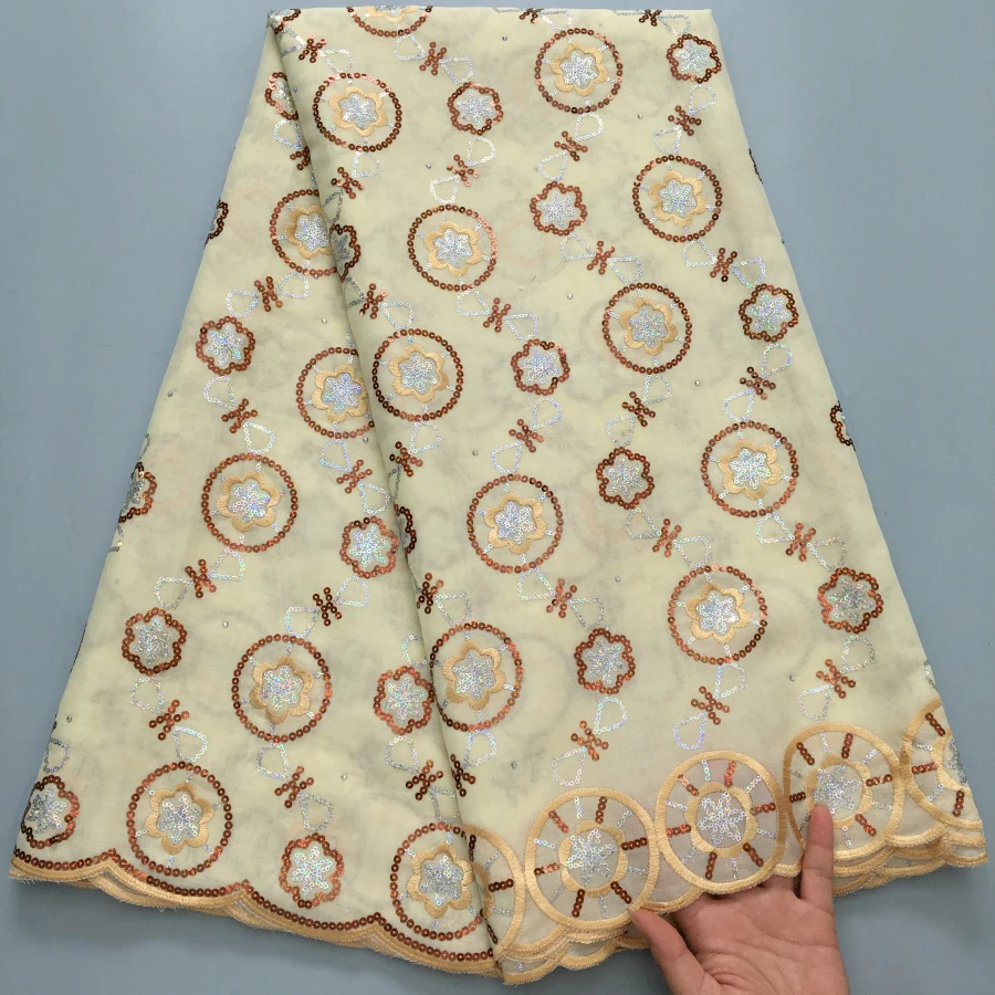 نسيج الدانتيل القطني الأفريقي - دانتيل فوال سويسري...