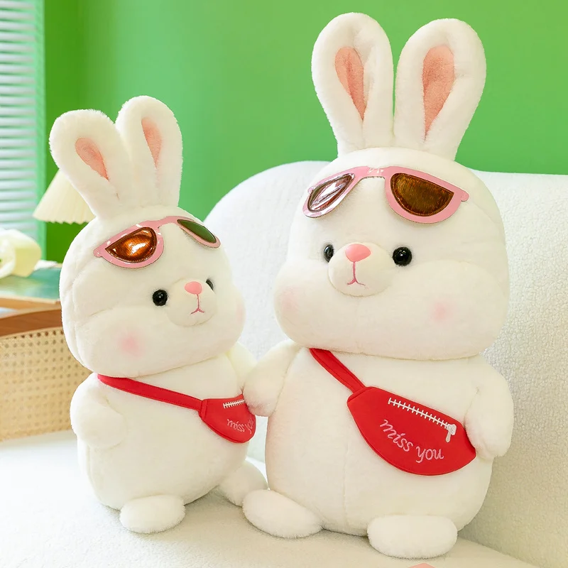 Kawaii Cool Rabbit Duck Plush Toy Cute Stuffed Animals Sunglasses Bunny  Plushies Doll Cartoon Anime Soft Kids Babys Toys Gifts - AliExpress