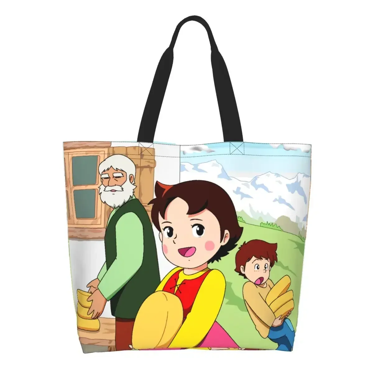 Heidi The Girl From The Alps Grocery Shopping Bag Cute Printed