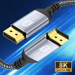 Ultra High - Speed 8K DisplayPort Cable with HDR10 and G - Sync/FreeSync Support - 3m